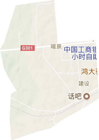 暖泉街道地形地图