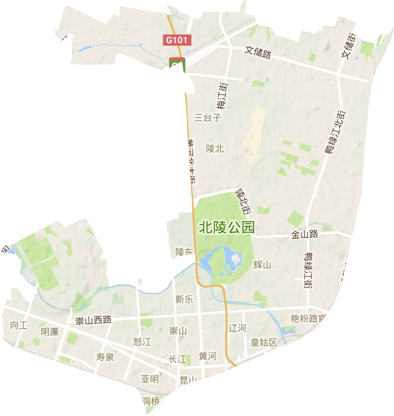 皇姑区地形地图