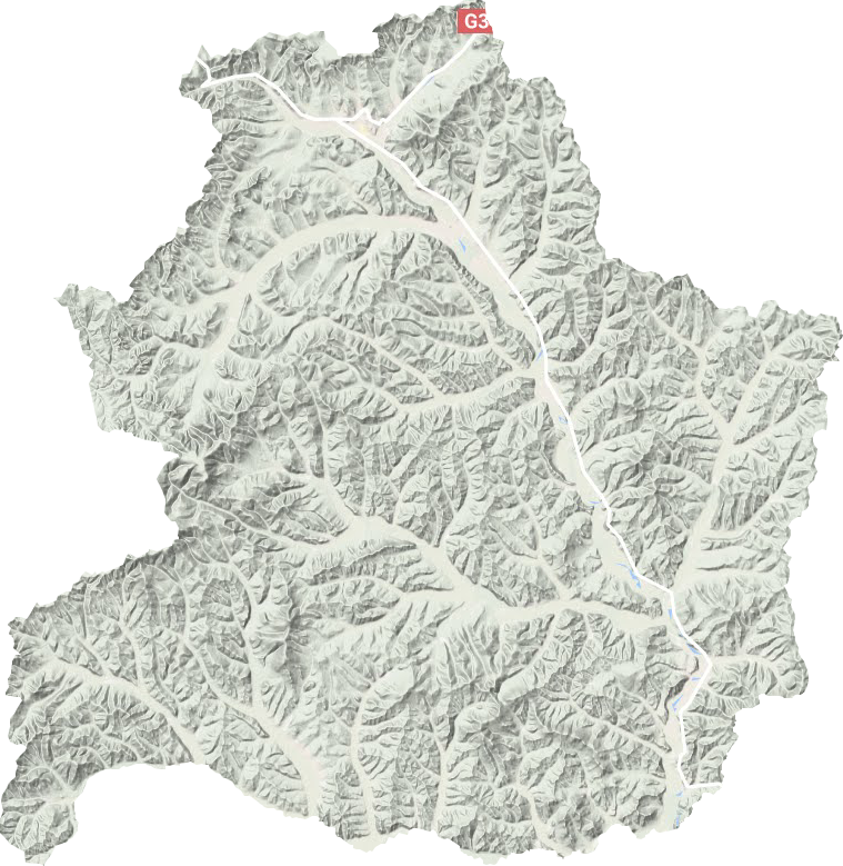 博克图镇地形地图