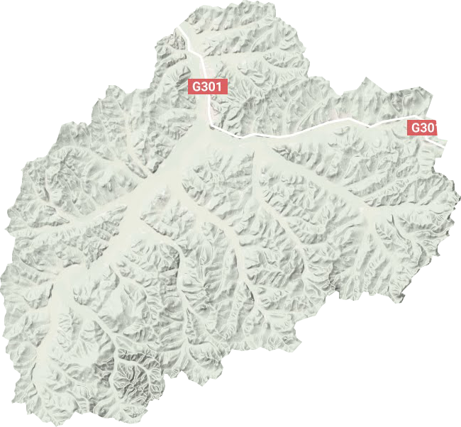 乌奴耳镇地形地图