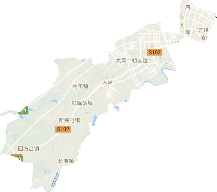 铁西区地形地图
