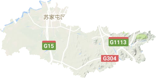 苏家屯区地形地图