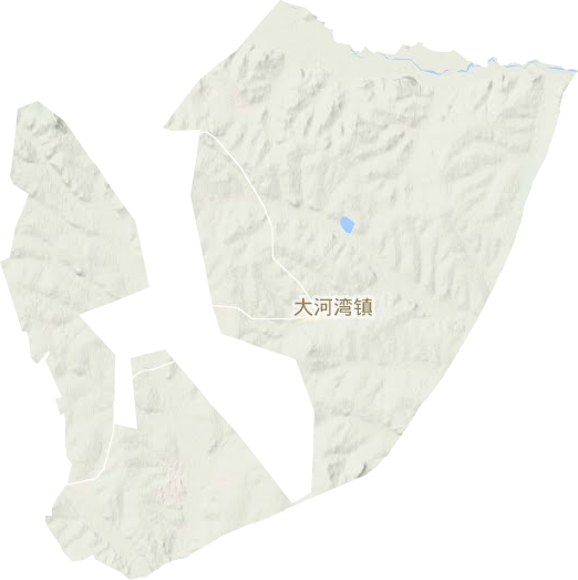大河湾镇地形地图