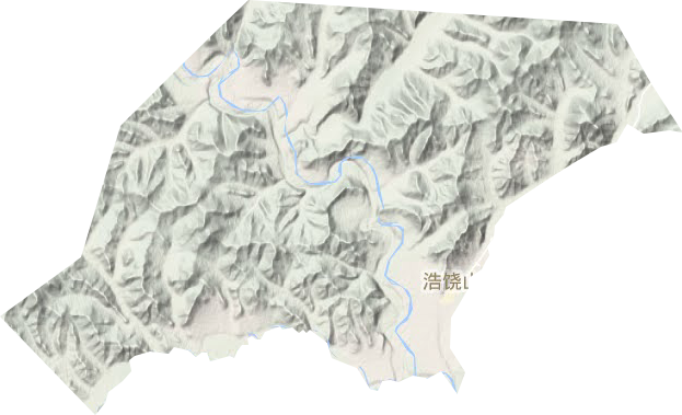 浩饶山镇地形地图