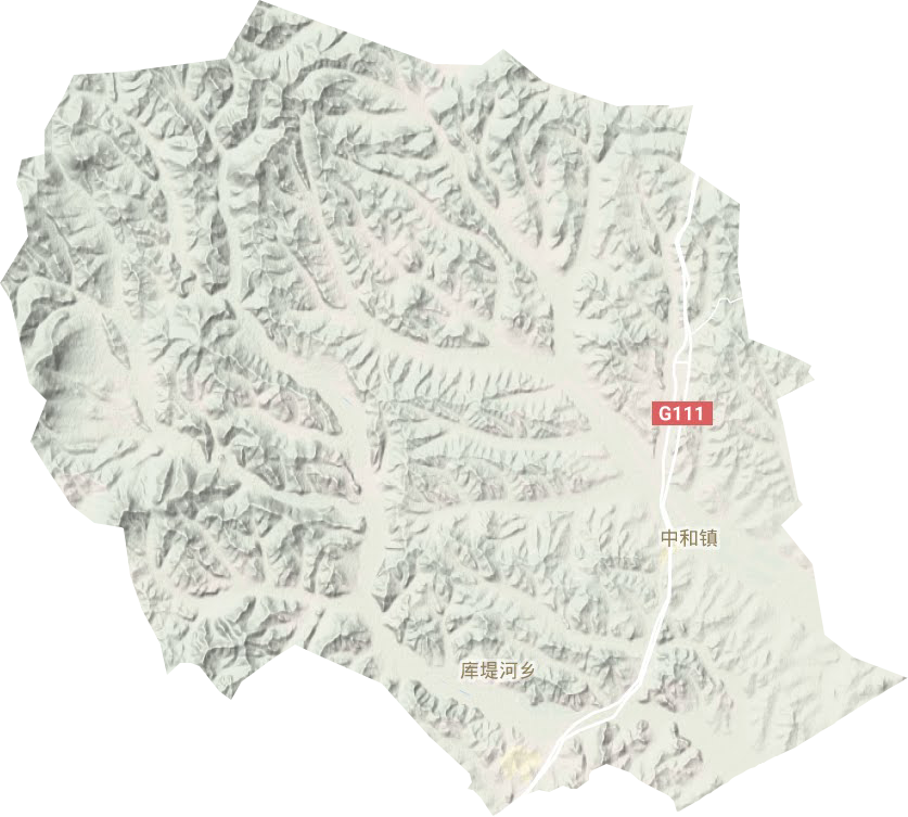 中和镇地形地图