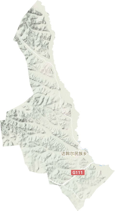 达斡尔民族乡地形地图
