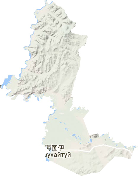 黑山头镇地形地图