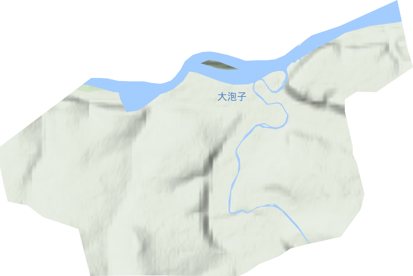 恩和哈达镇地形地图