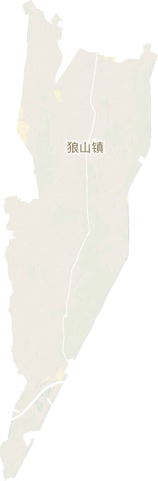 狼山镇地形地图