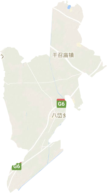 干召庙镇地形地图