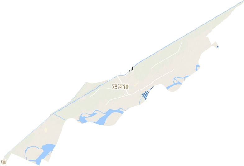 双河镇地形地图