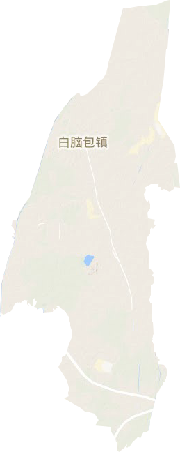 白脑包镇地形地图