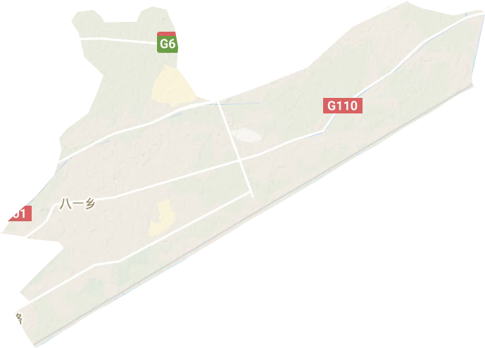 八一乡地形地图