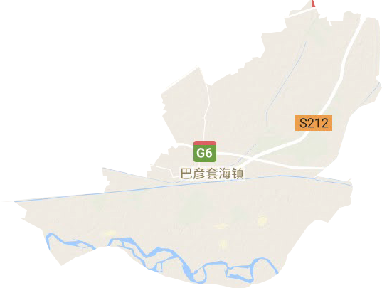套海镇地形地图