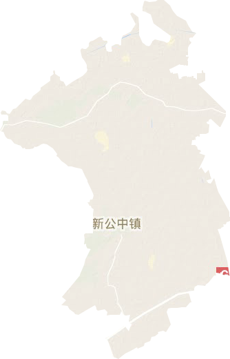 新公中镇地形地图