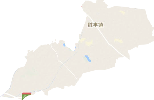 胜丰镇地形地图