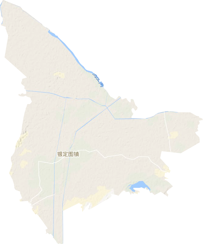 银定图镇地形地图