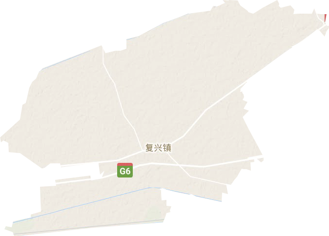 复兴镇地形地图