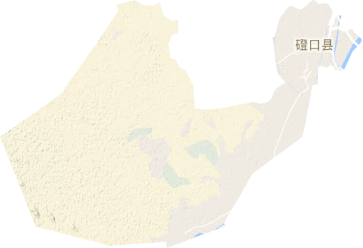 巴彦高勒镇地形地图