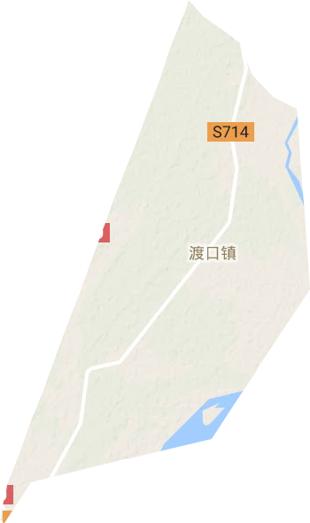 渡口镇地形地图