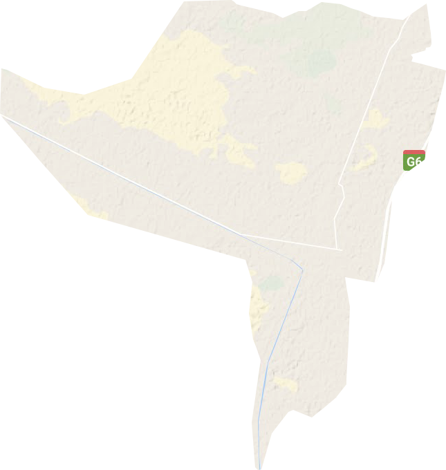 乌兰布和农场地形地图