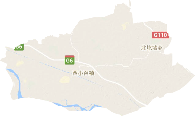 西小召镇地形地图