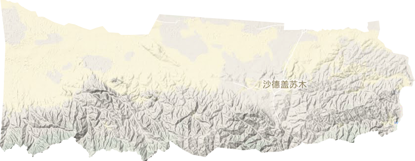 沙德格苏木地形地图