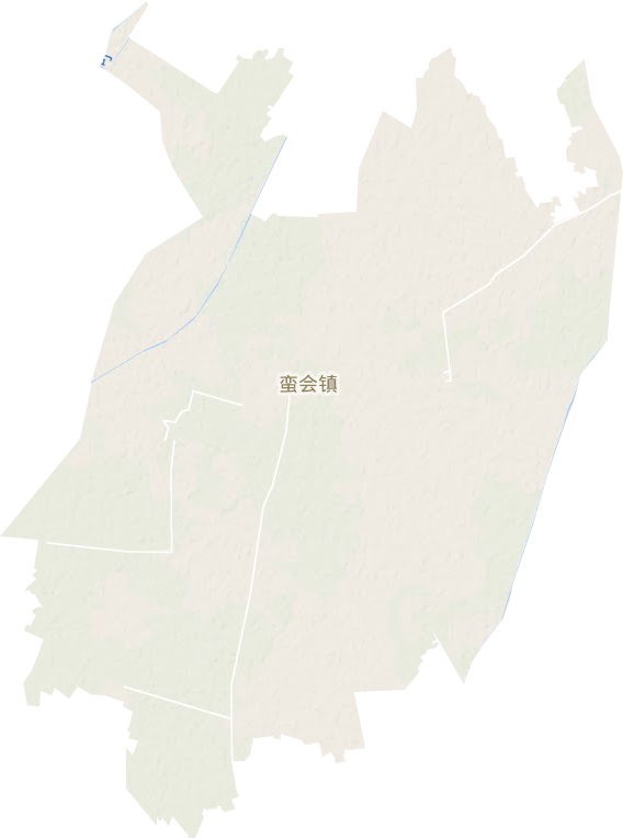 蛮会镇地形地图