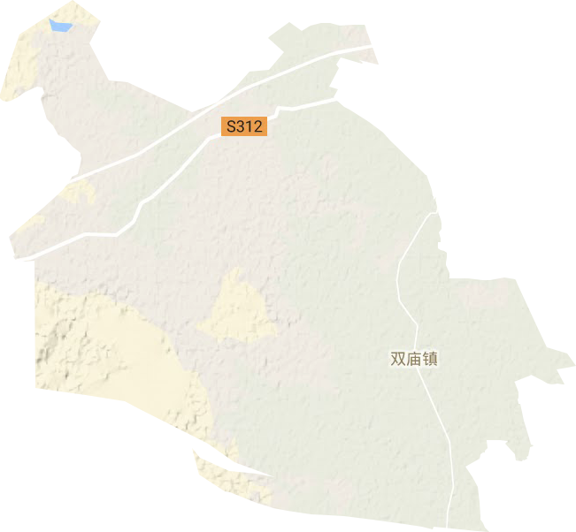 双庙镇地形地图