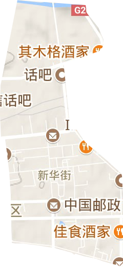 前进路街道地形地图
