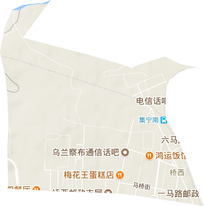 桥西街道地形地图
