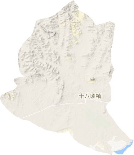 十八顷镇地形地图