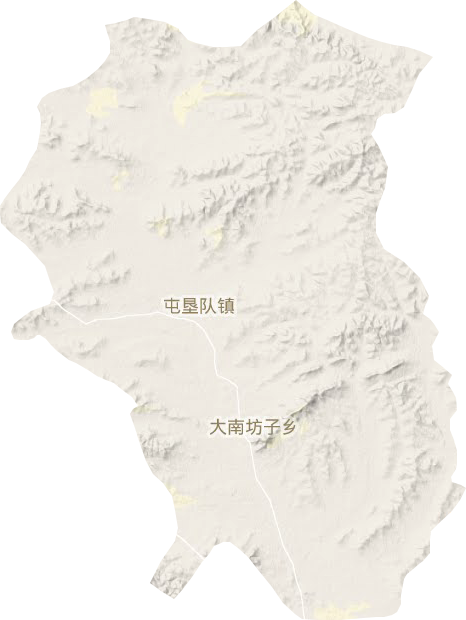 屯垦队镇地形地图