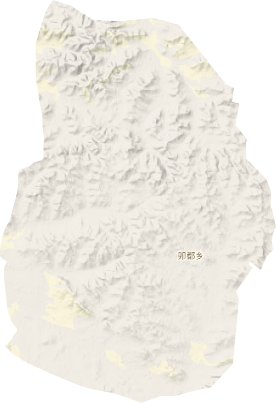 卯都乡地形地图