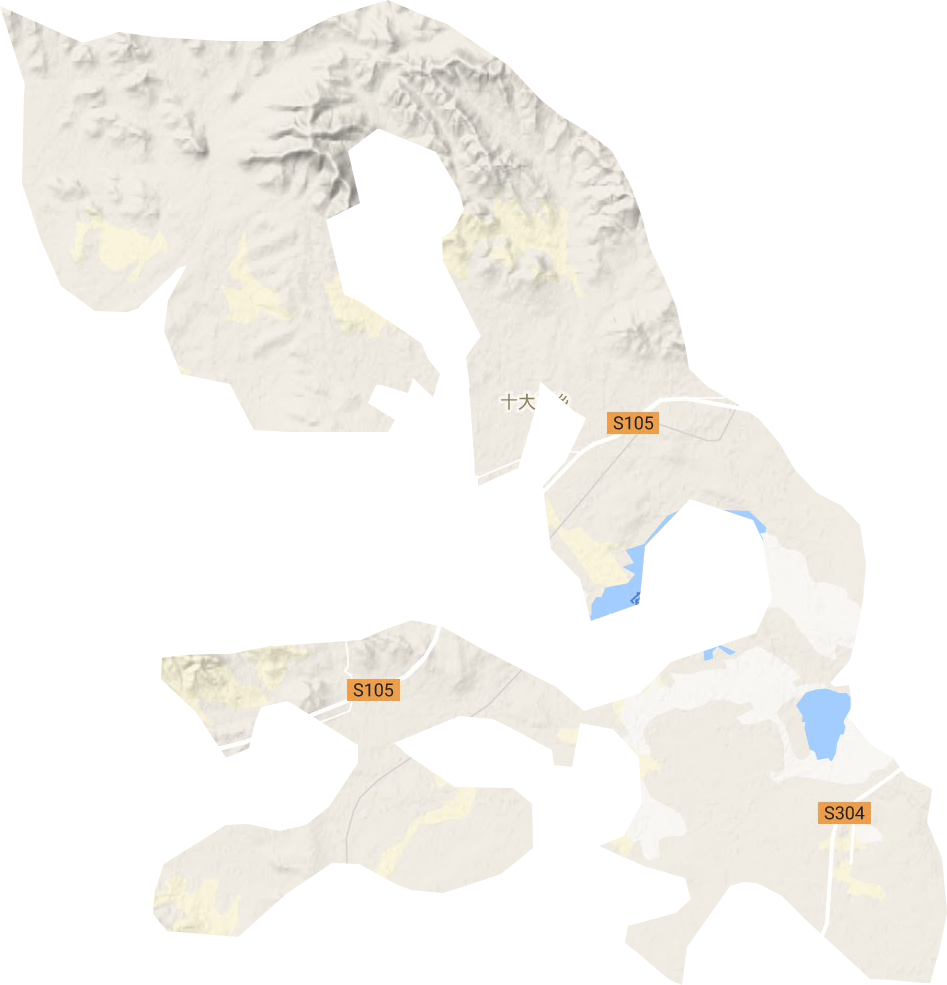 三大顷乡地形地图