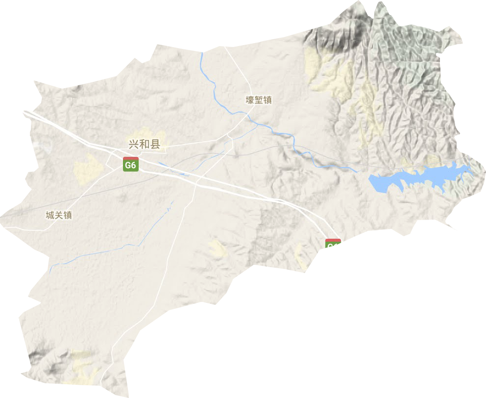 城关镇地形地图