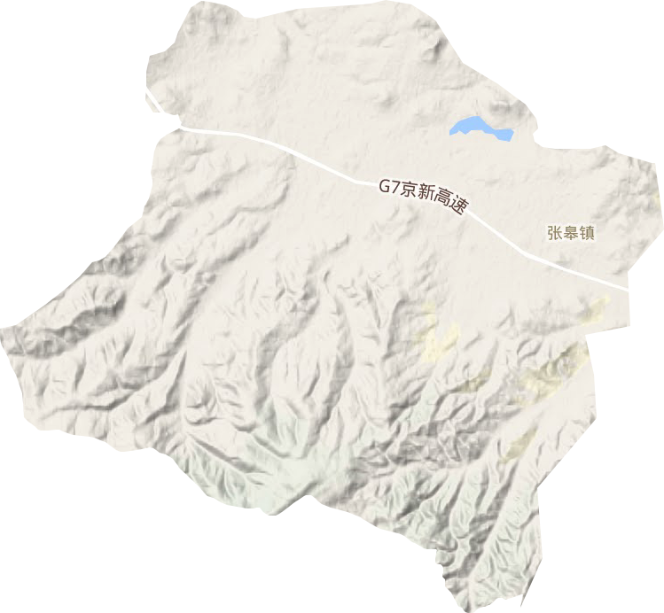 张皋镇地形地图