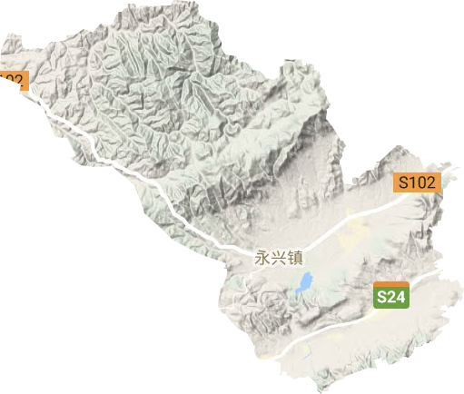 永兴镇地形地图