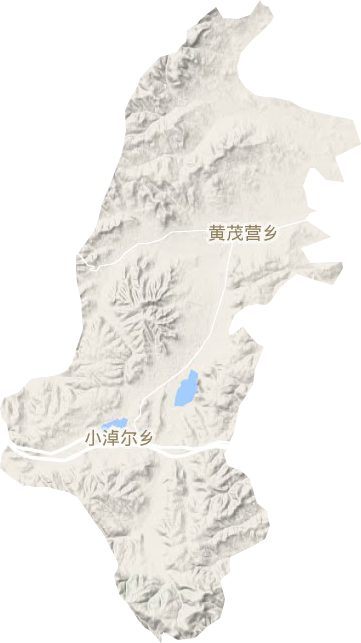 黄茂营乡地形地图