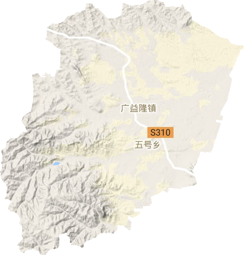 广益隆镇地形地图