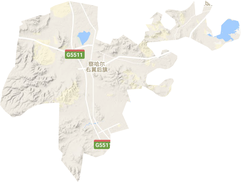 白音察干镇地形地图