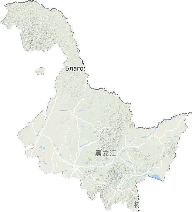 黑龙江省地形地图