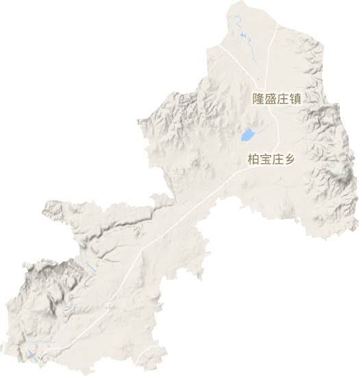 隆盛庄镇地形地图