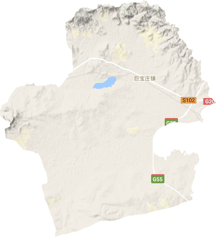 巨宝庄镇地形地图