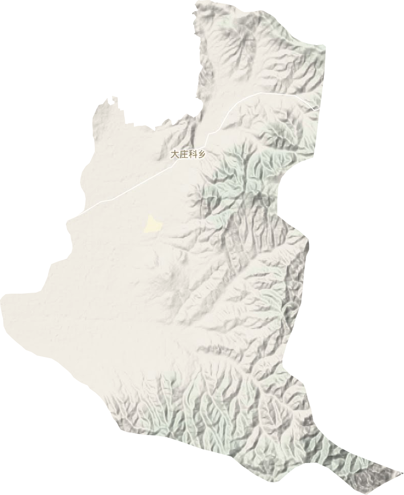 元山子乡地形地图