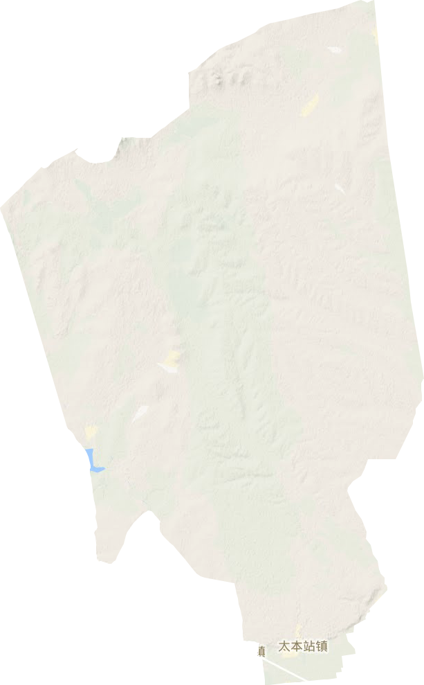 太本站镇地形地图
