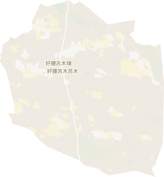 好腰苏木镇地形地图
