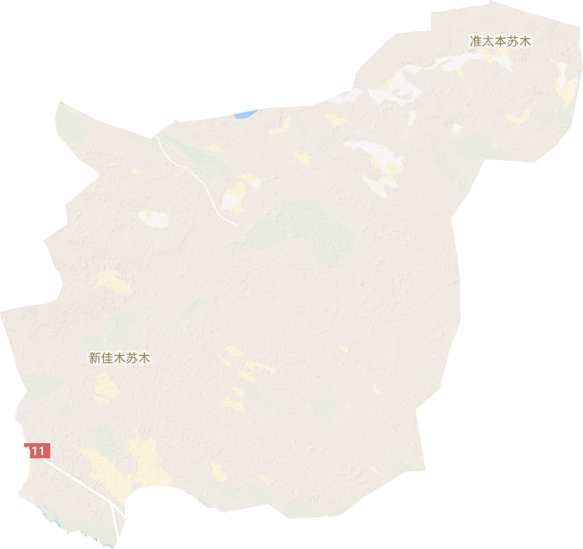 新佳木苏木地形地图