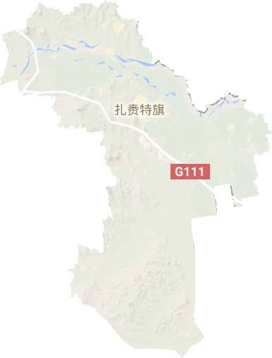 音德尔镇地形地图