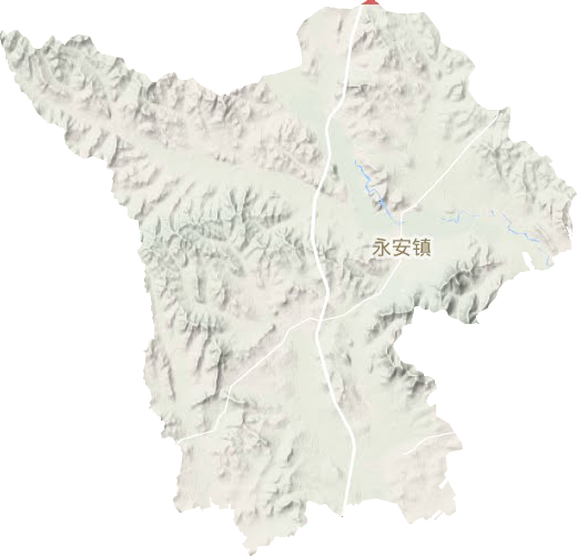 永安镇地形地图